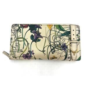 Gucci Floral Cream Wallet